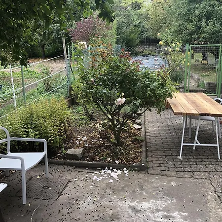 In Gelb, Mit Balkon, Kamin, 50 Schritte Zu Radweg, Ideal For Long Stay, 4 Singles In Single *